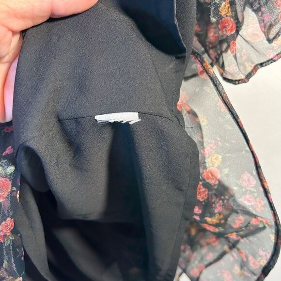 BUDDY LOVE LADIES DRESS SMALL PINK BLACK babydoll PUFF PARTY MINI date night - Picture 7 of 12